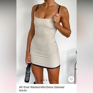 Mini white fox dress! Worn once